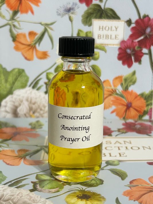 Anointed prayer oil